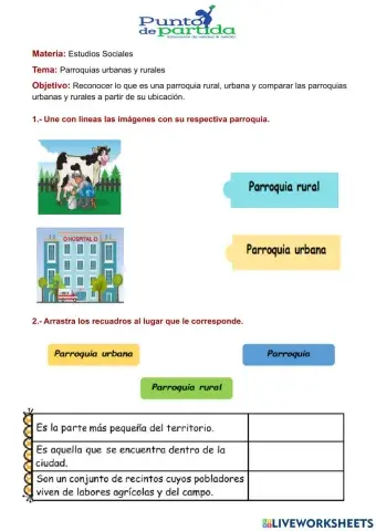 Parroquias urbanas y rurales