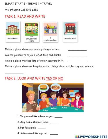 Smart start 5  - theme 4 - travel - TEST