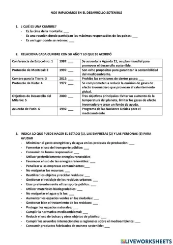 Desarrollo sostenible
