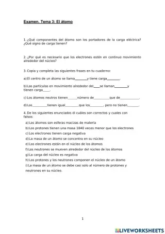 Ejercicios Física y Química 2º ESO