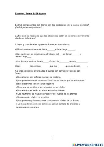 Ejercicios Física y Química 2º ESO