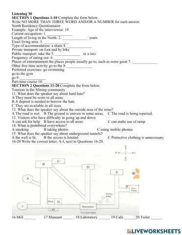 Listening Ielts test