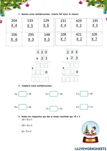 Multiplicaciones