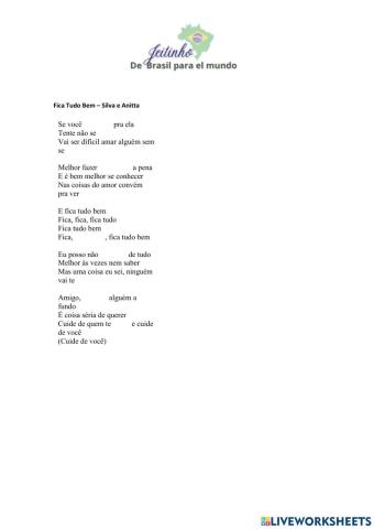 Música 'Fica Tudo Bem' Silva feat.Anitta