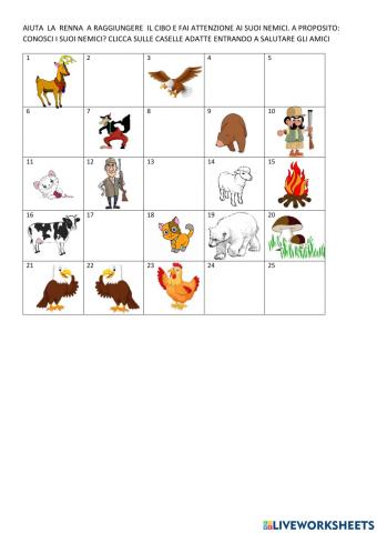 La renna affamata e i suoi amici