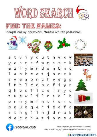 Christmas Word Search