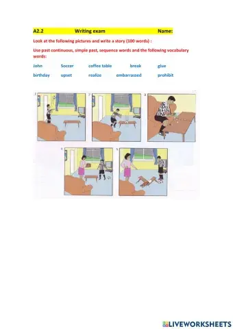 A2.2 Writing a story