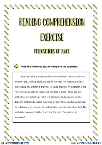 Prepositions of place