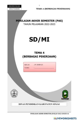 Penilaian Akhir Semester (PAS)