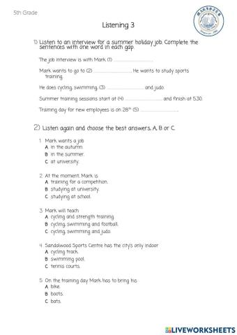 Listening 3