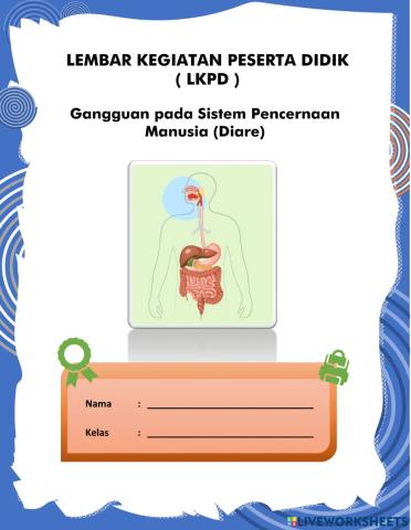 LKPD Gangguan Sistem Pencernaan Manusia (Diare)