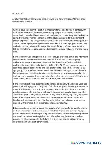 IE0, Unit 10, Reading and Writing, Exercise 5