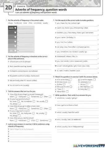Solutions pre intermediate workbook adverbs of frequency