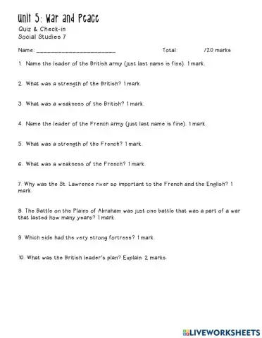 Battle of the Plains of Abraham