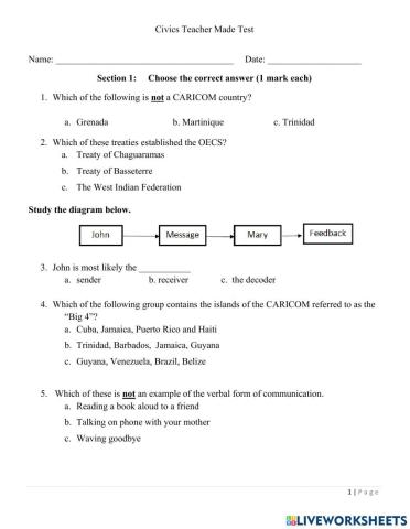 Social Studies Assessment 4