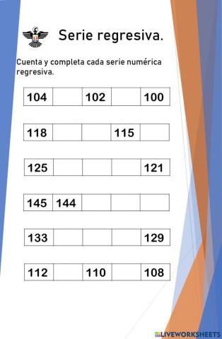 Serie regresiva