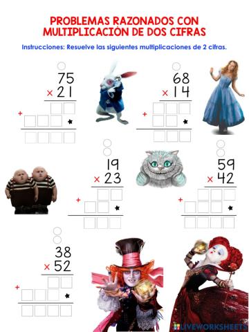 Multiplicaciones dos cifras