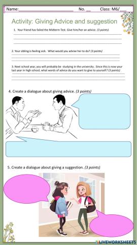 Giving Advice and Suggestion