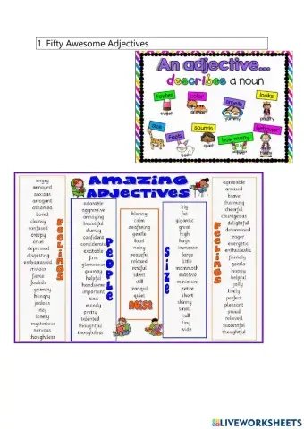 1. Fifty Awesome Adjectives