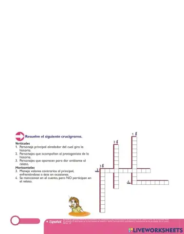 Tipo de personajes en un cuento