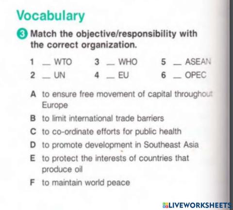 International organizations