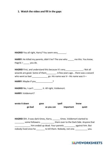 Story about You-Know-Who