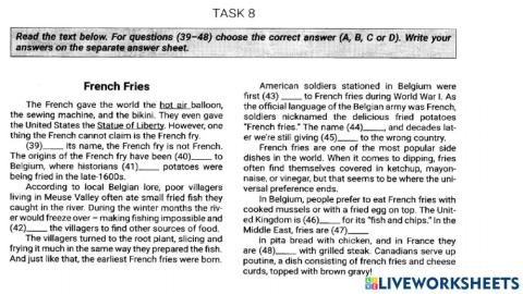 Use of English (Драб-1 Task 8)