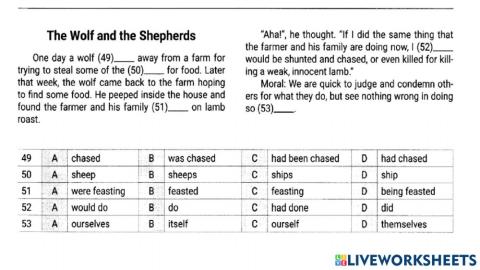 Use of English (Драб-1 Task 9)