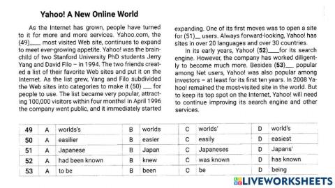 Use of English (Драб-2 Task 9)