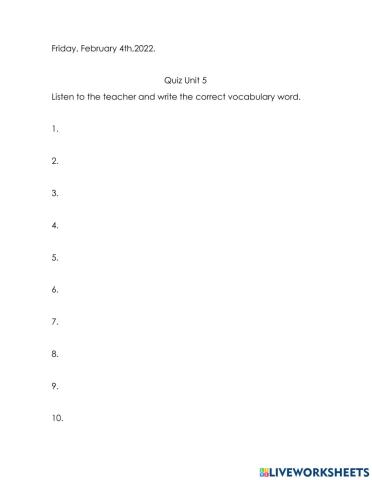 3rd grade quiz