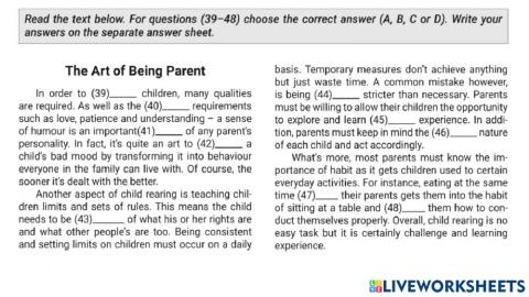 Use of English (Драб-3 Task 8)
