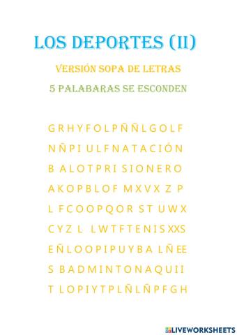 Los deportes