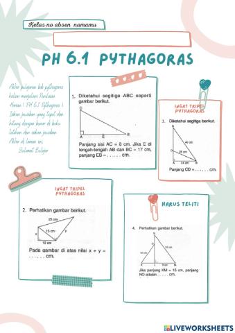 PH 6.1  PYTHAGORAS