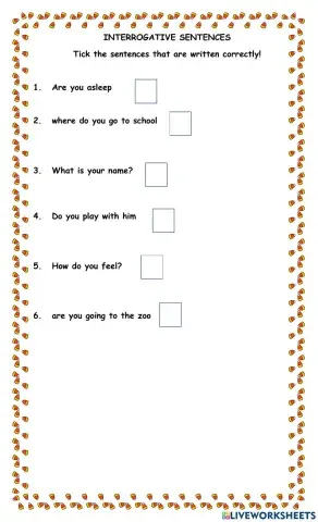 Interrogative sentences