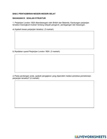 Sejarah Tingkatan 3 Bab 2 Pentadbiran negeri-negeri selat