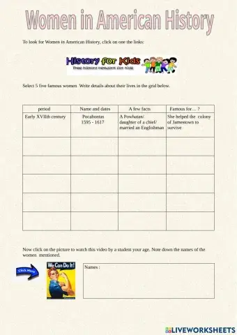 Women in american history