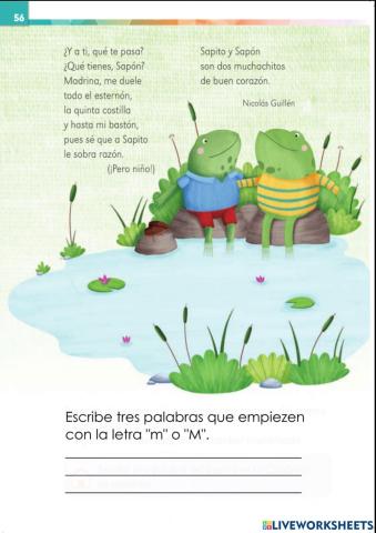 Sapito y sapon (continuación)