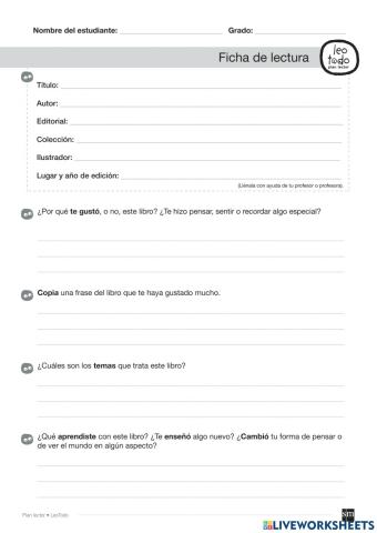 Comprensión lectora - Lili, Libertad