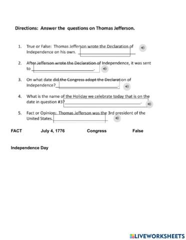 The Declaration of Independence