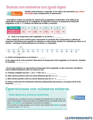 Suma de números de igual signo