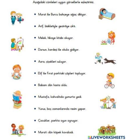 Oku Uygun Resimle Eşleştirelim