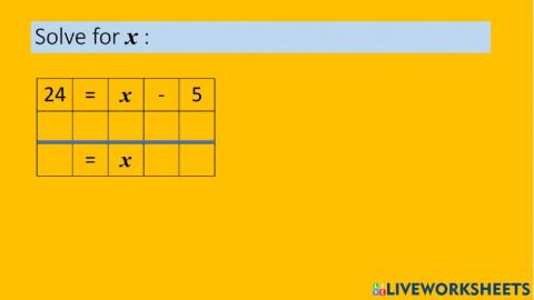 Subtraction equations