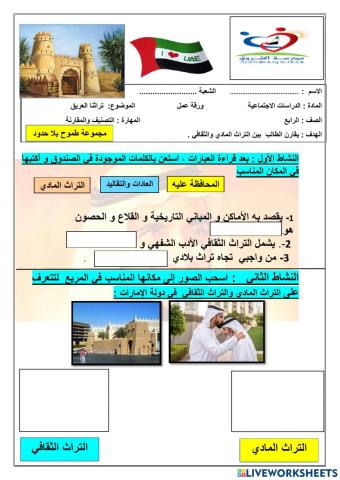 ورقة عمل  التراث