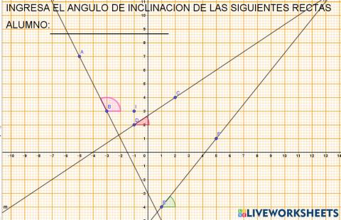 Angulo de inclinacion