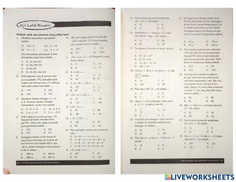 Matematika bab 1 bilangan dan operasinya