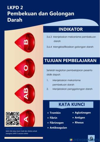 LKPD 2 Pembekuan dan Penggolongan Darah