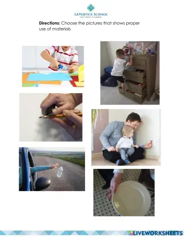 Proper use of materials