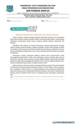 Penilaian bina t7 st1