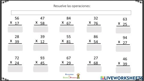 Multiplicaciones