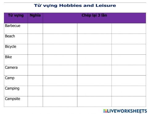 Vtv-pet-Hobbies and Leisure